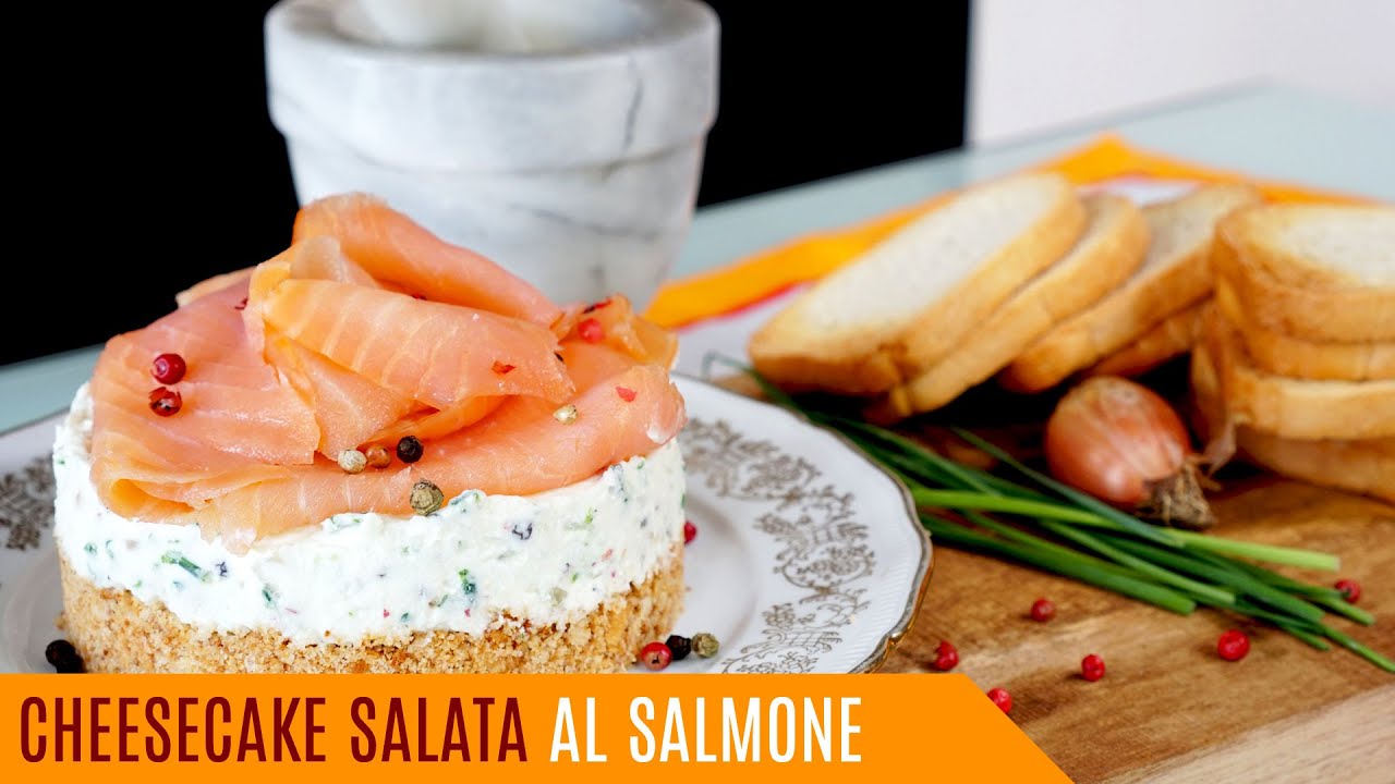Cheesecake salata al salmone - Le video ricette di Lara