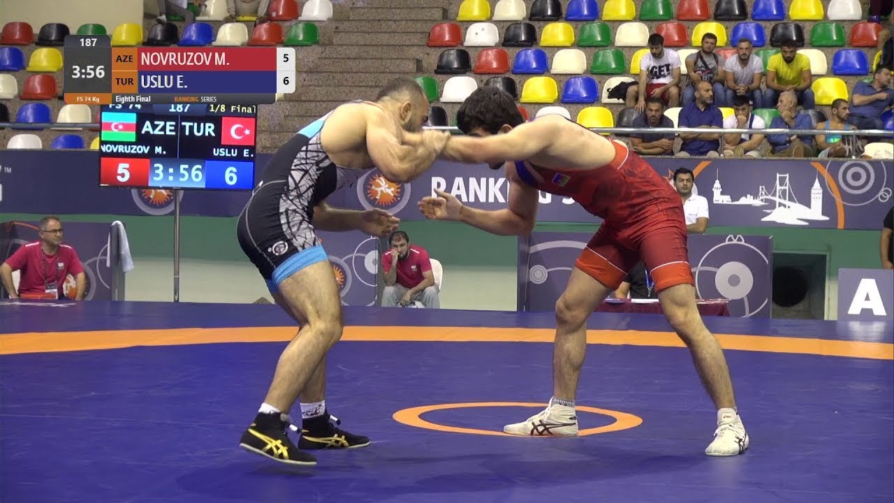 1/8 FS - 74 kg: M. NOVRUZOV (AZE) v. E. USLU (TUR)