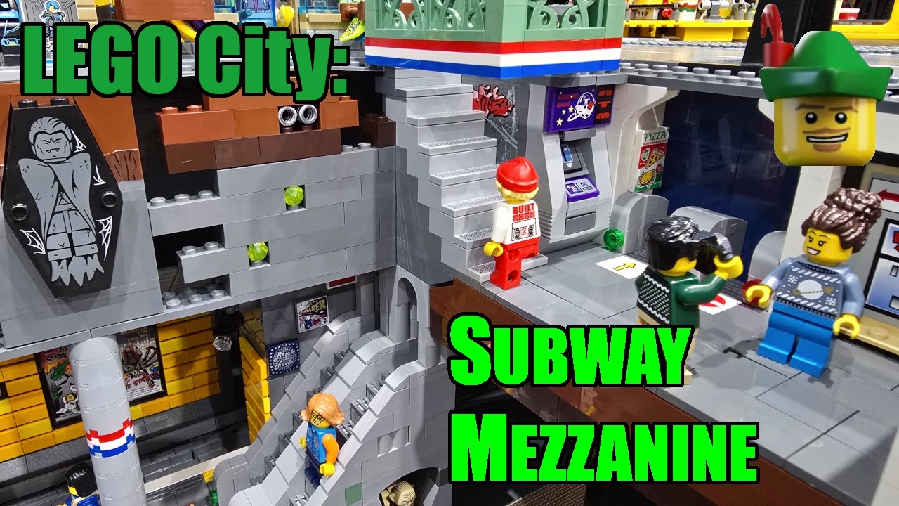 LEGO City - Мезонинный уровень метро (самодельная модель) 🚇🏹