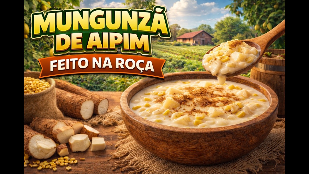 Hoje Teve Munguzá de Aipim Aqui na Roça!