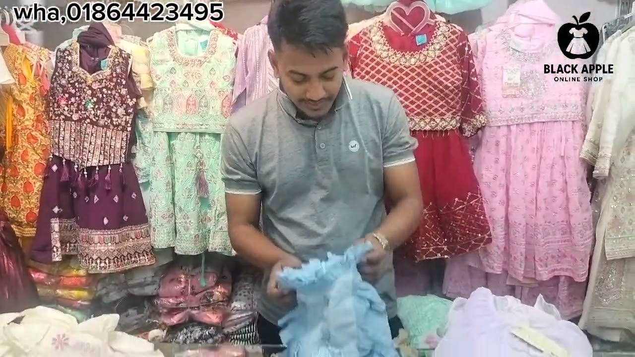 বাচ্চাদের কটন পার্টি ফ্রক ইউনিক ডিজাইন 