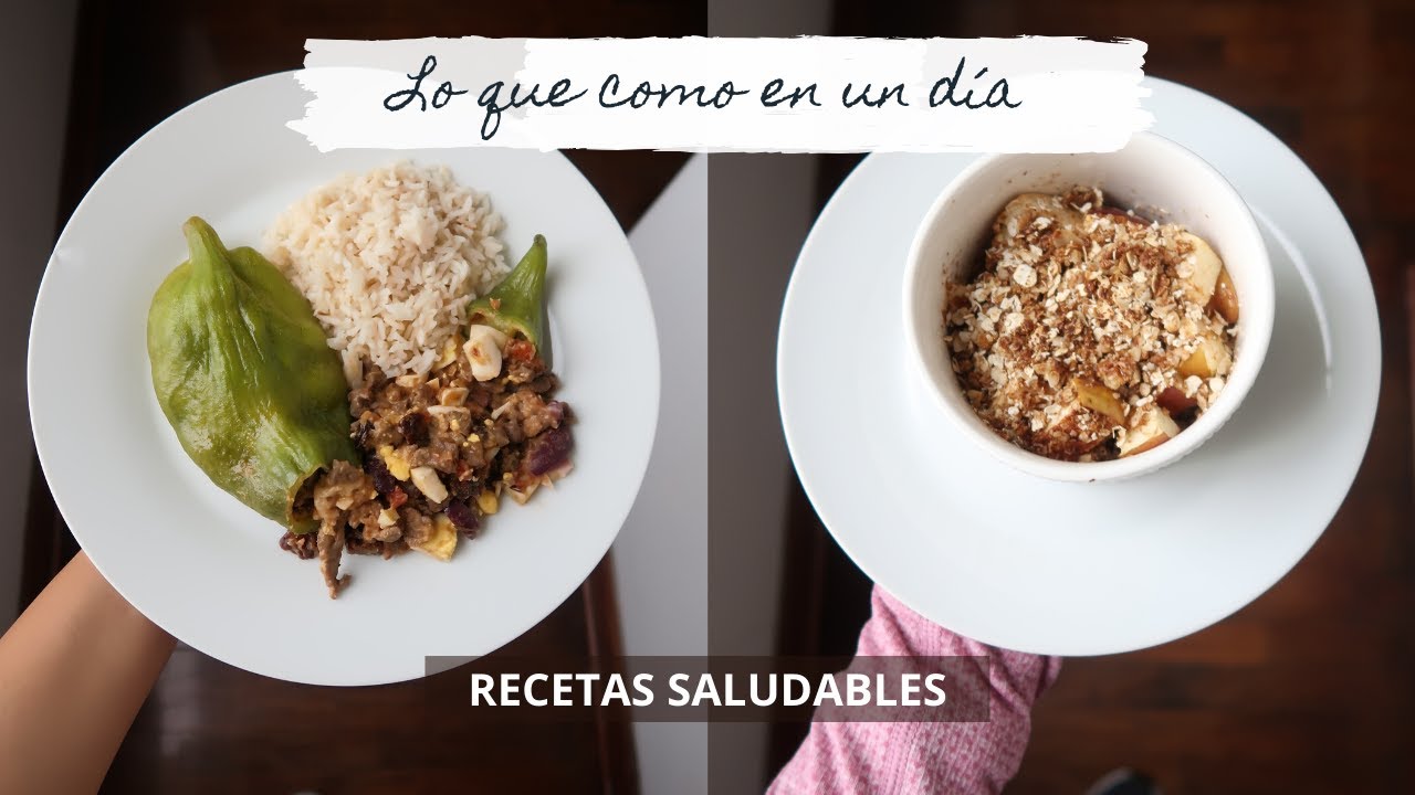 LO QUE COMO EN UN DÍA - RECETAS SALUDABLES | Michela Perleche