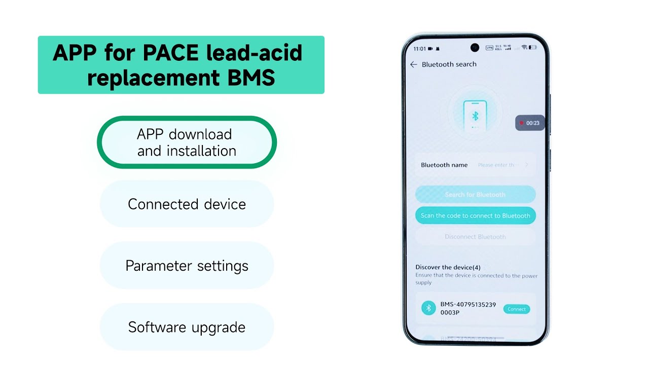 PACEex Lead-to-Lithium BMS Bluetooth WiFi App User Guide