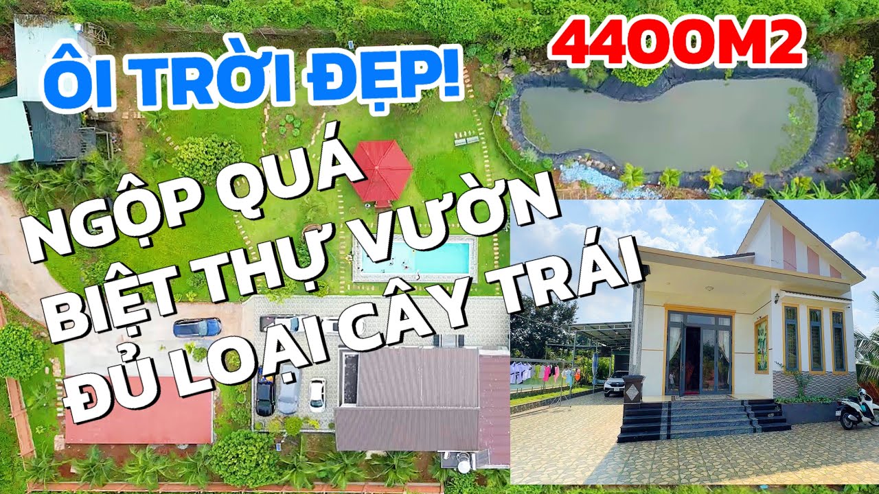 Gấp! A Vũ cần bán biệt thự vườn, 4400m2 thổ cư sẵn, đầy đủ công năng gần thị trấn Ngãi Giao ở BRVT
