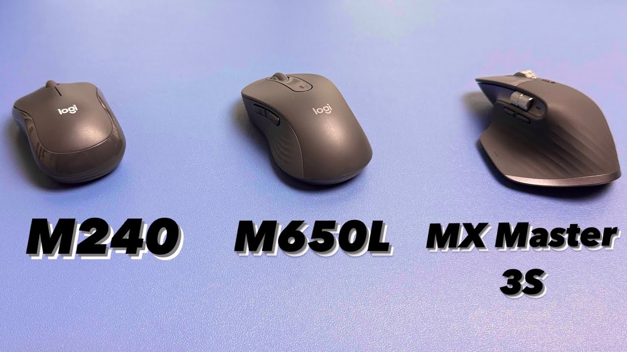 Which Mouse??? Logitech M240 VS M650L VS MX Master 3S