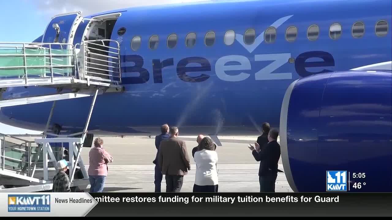 Magic Valley Regional Airport celebrates new routes with sold-out inaugural flight