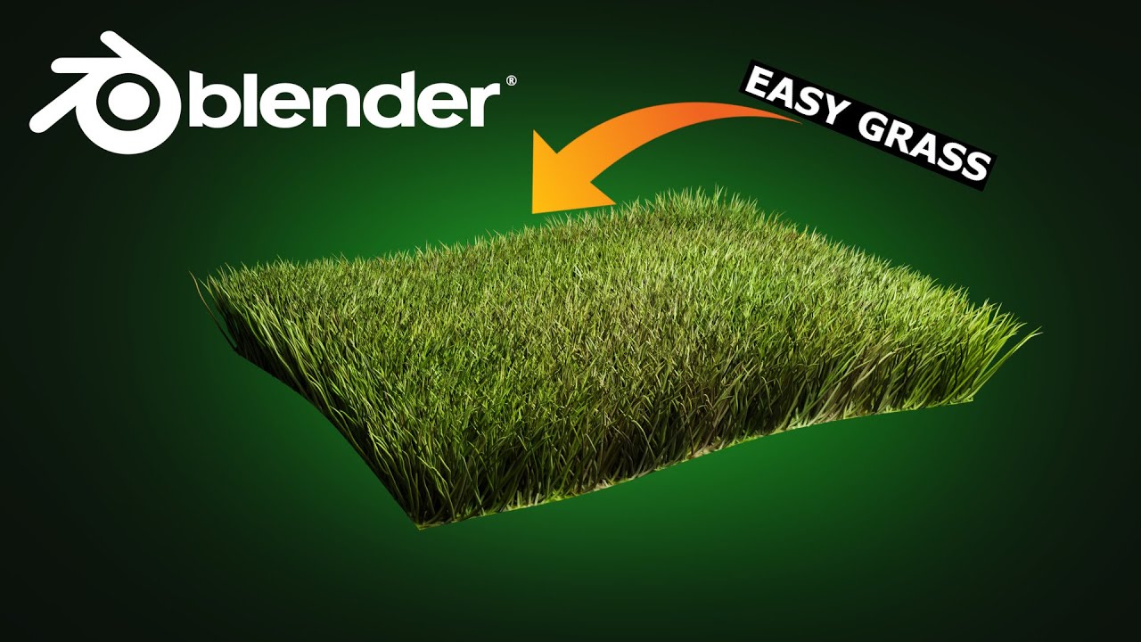 Blender: Fast & Easy Grass | Tutorial