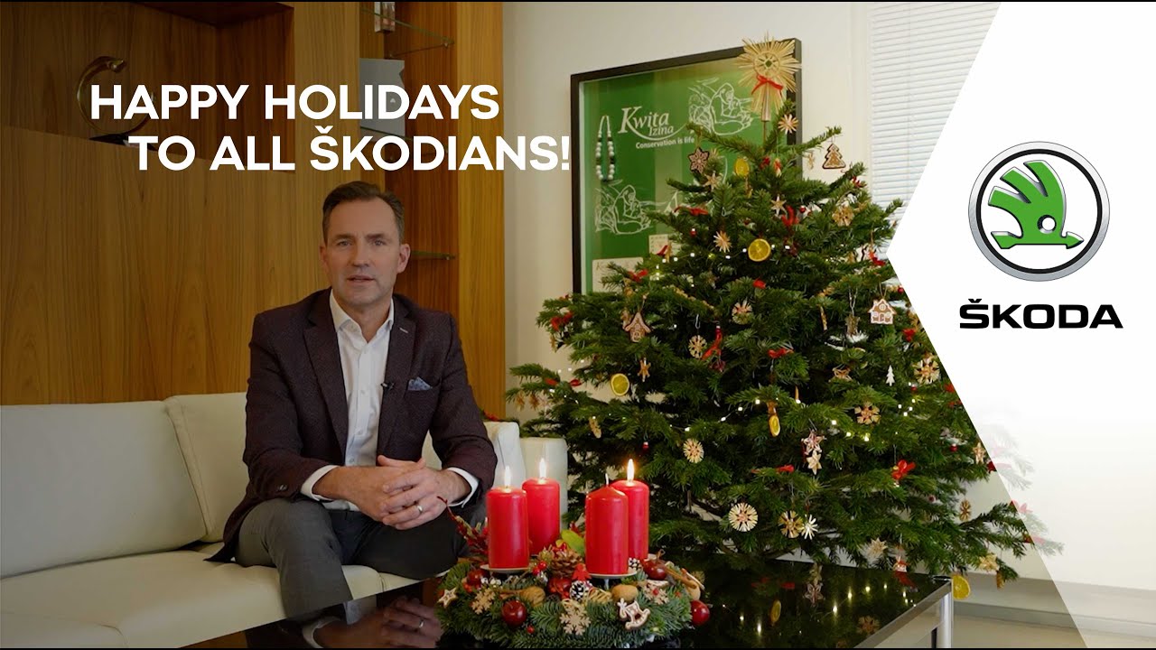 Happy holidays to all ŠKODIANS! Holiday message from Thomas Schäfer CEO of ŠKODA AUTO.