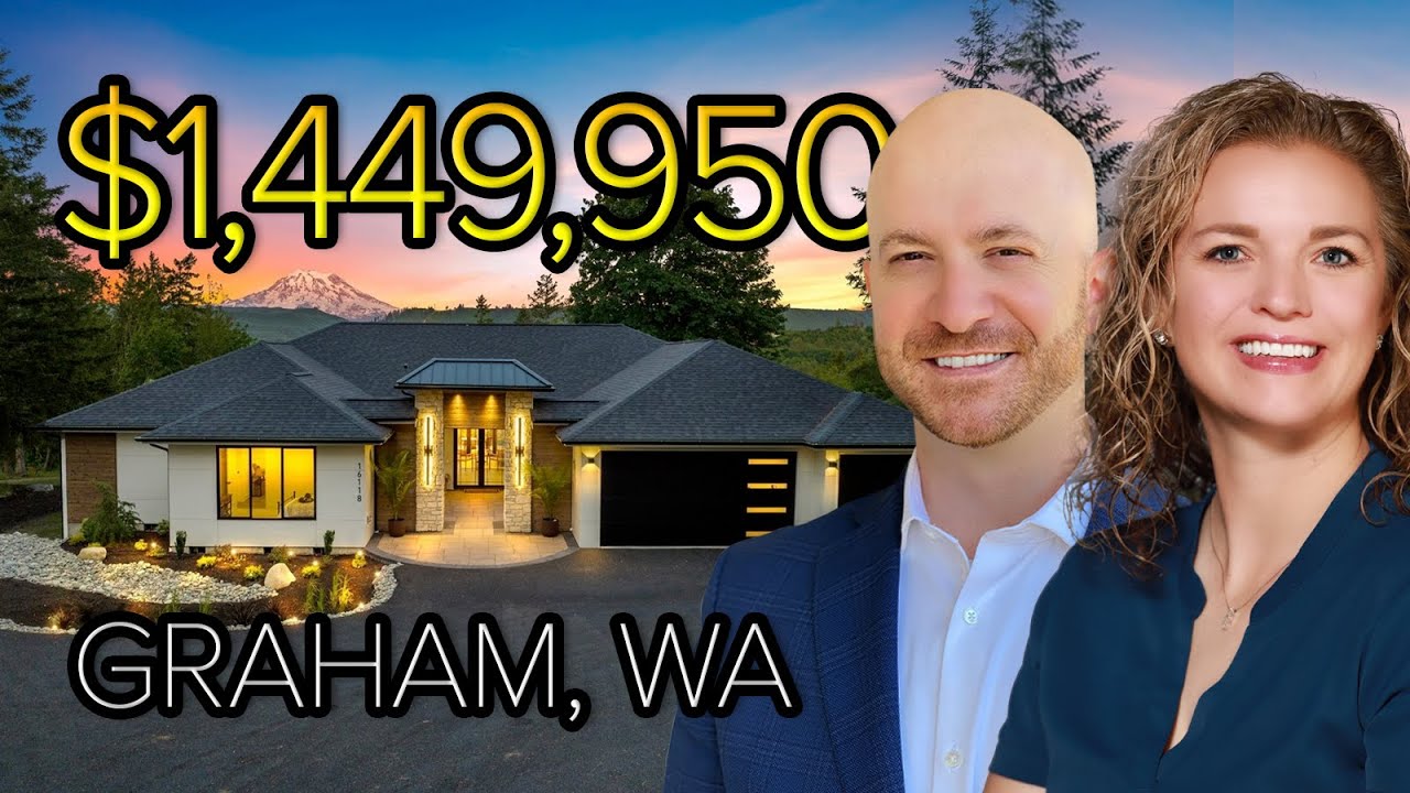 INSIDE A $1,449,950 HOUSE w/ A VIEW OF MT RAINIER IN GRAHAM WA | Luxury Living in Graham Washington