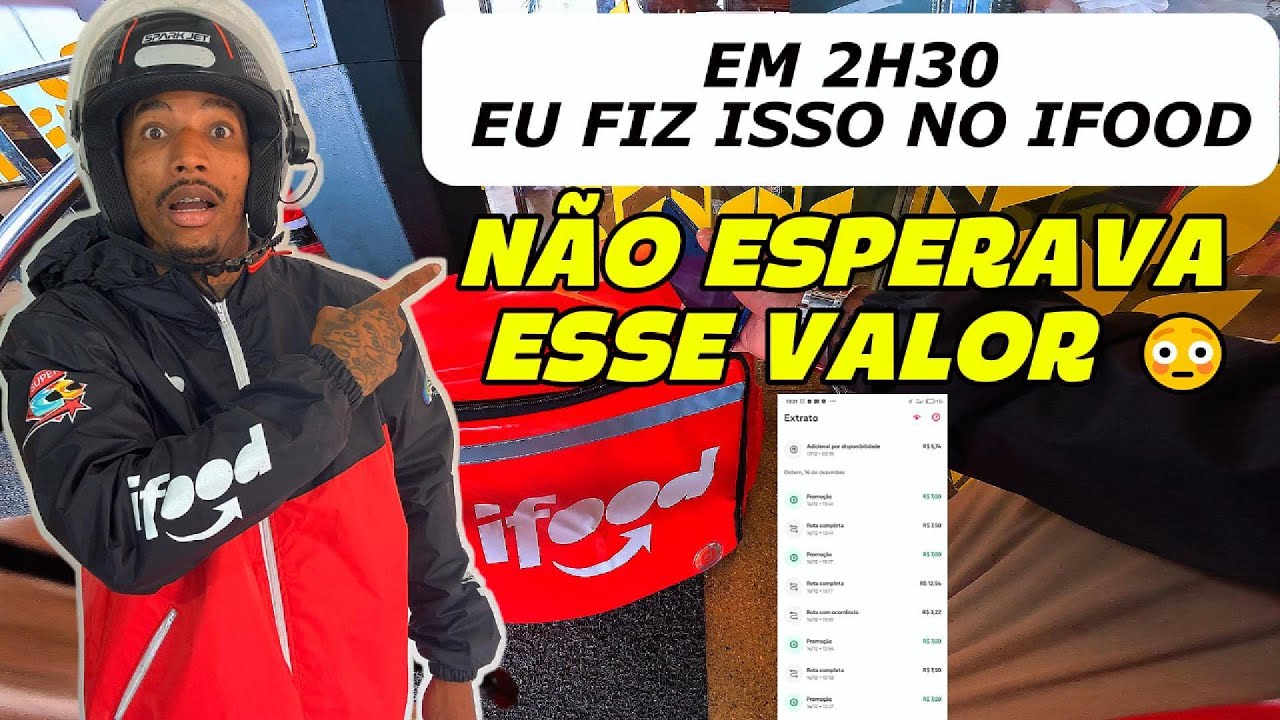 TRABALHEI 2H:30 NO IFOOD... E ESSE FOI O RESULTADO