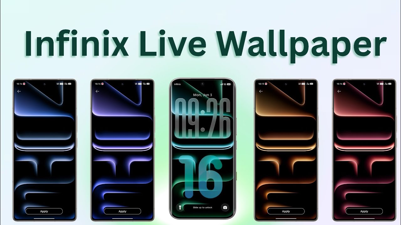 Infinix XOS 16 Live Wallpaper download 2026