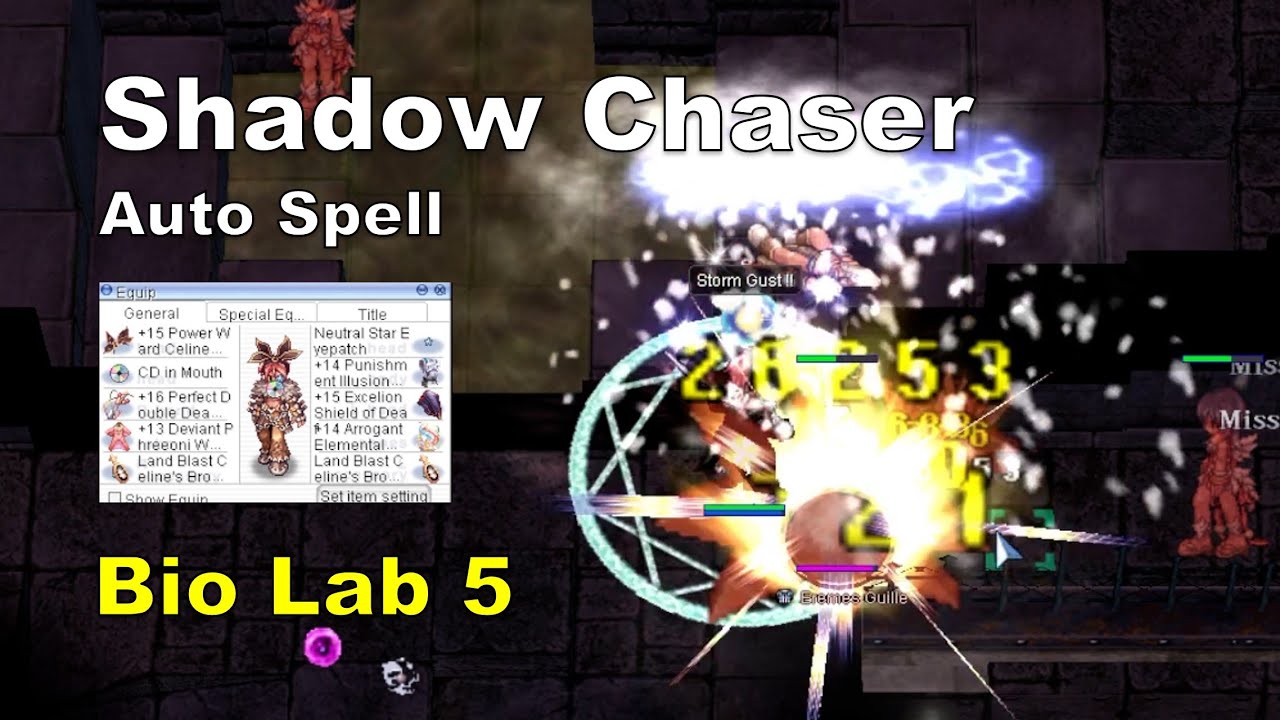 [BB iRO] Shadow Chaser Auto Spell - Bio Lab 5 - IRO Chaos
