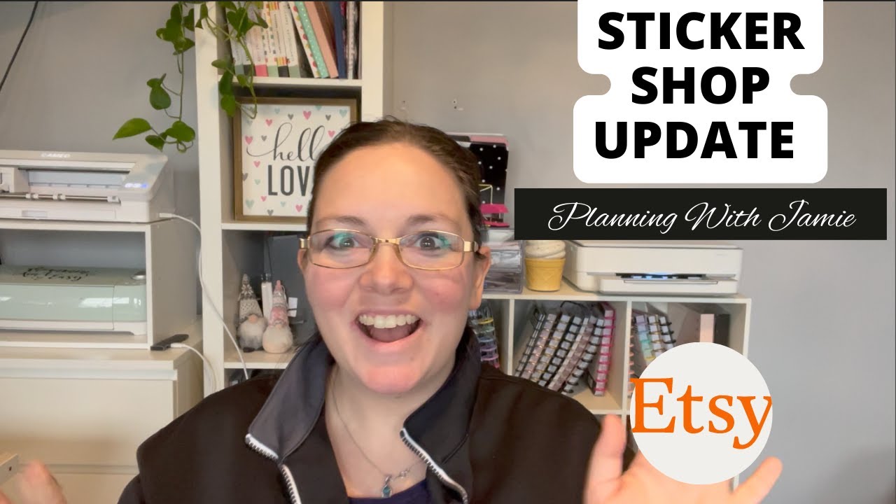 ETSY STICKER SHOP UPDATE | FUN SHOPPING FINDS | DECORATIVE PLANNING | FUNCTIONAL PLANNING