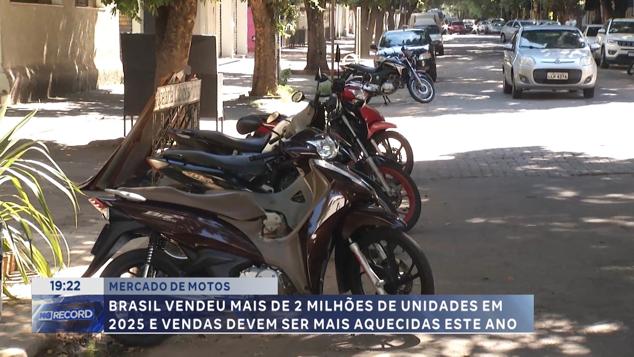 Mercado de Motos: Brasil vende mais de 2 milhões em 2025.