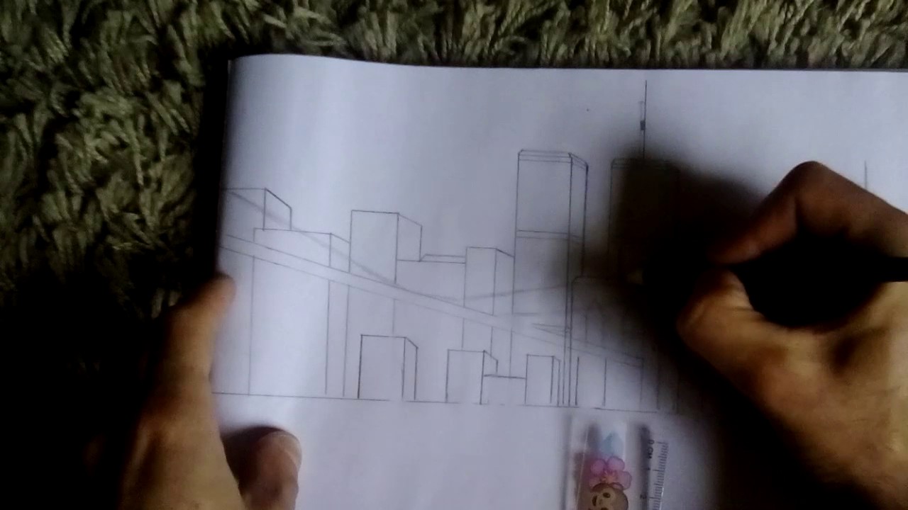 Drawing New York World Trade Center pt2