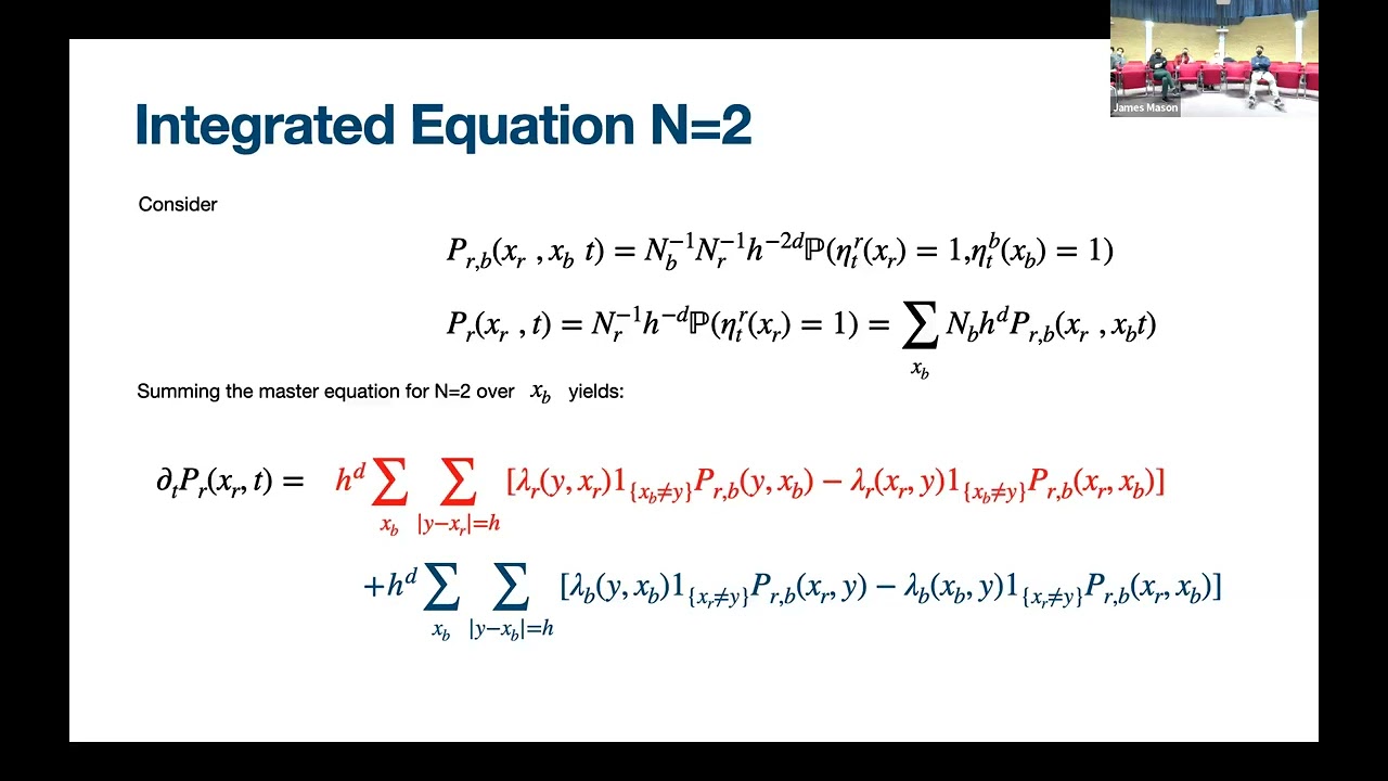 FKT | Prof. James Mason | Macroscopic behaviour in a two-species exclusion process