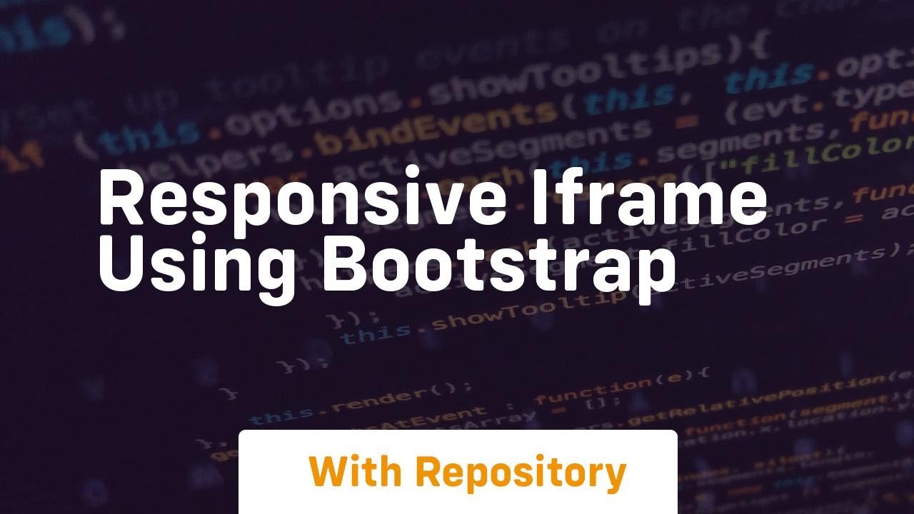responsive iframe using bootstrap