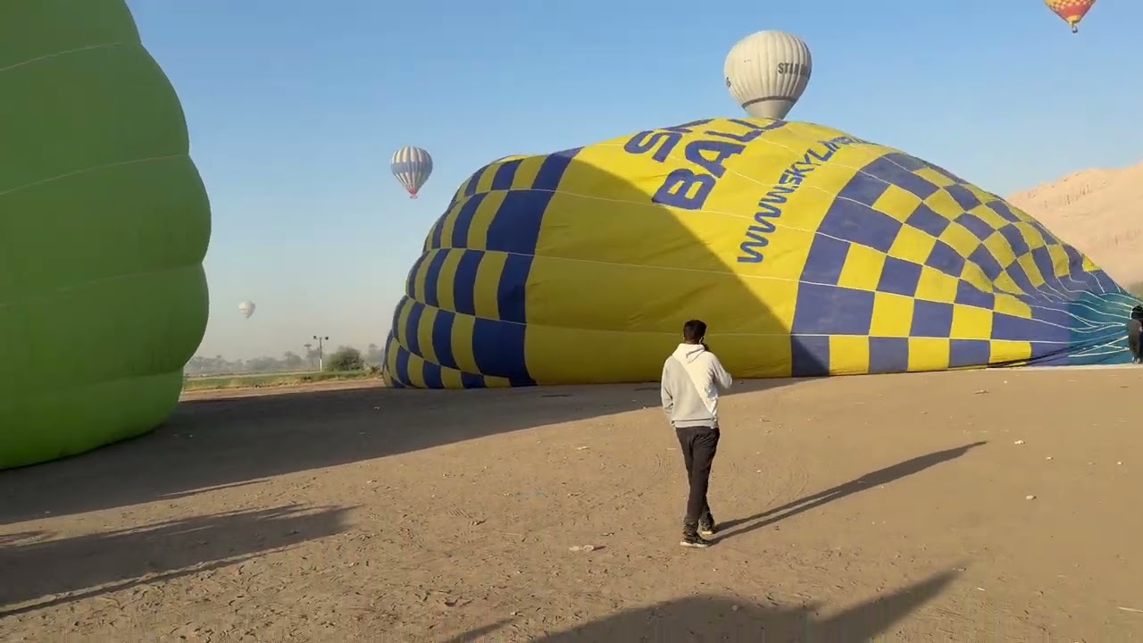 Mısır Luxor balon 🎈 uçuşu hazırlıkları #egyptian 