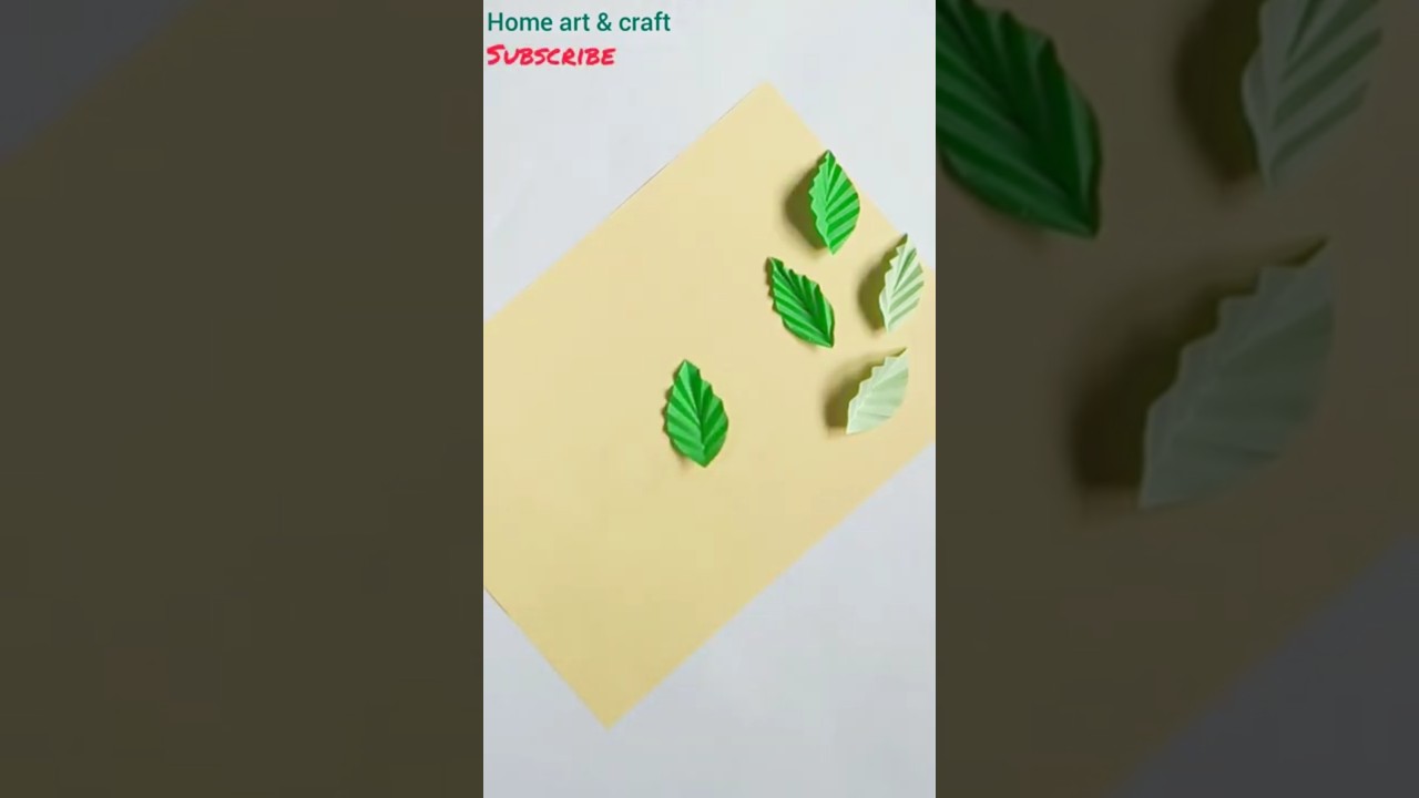 How to make easy paper leaves || Paper leaf || DIY paper leaf making tutorial || #shorts