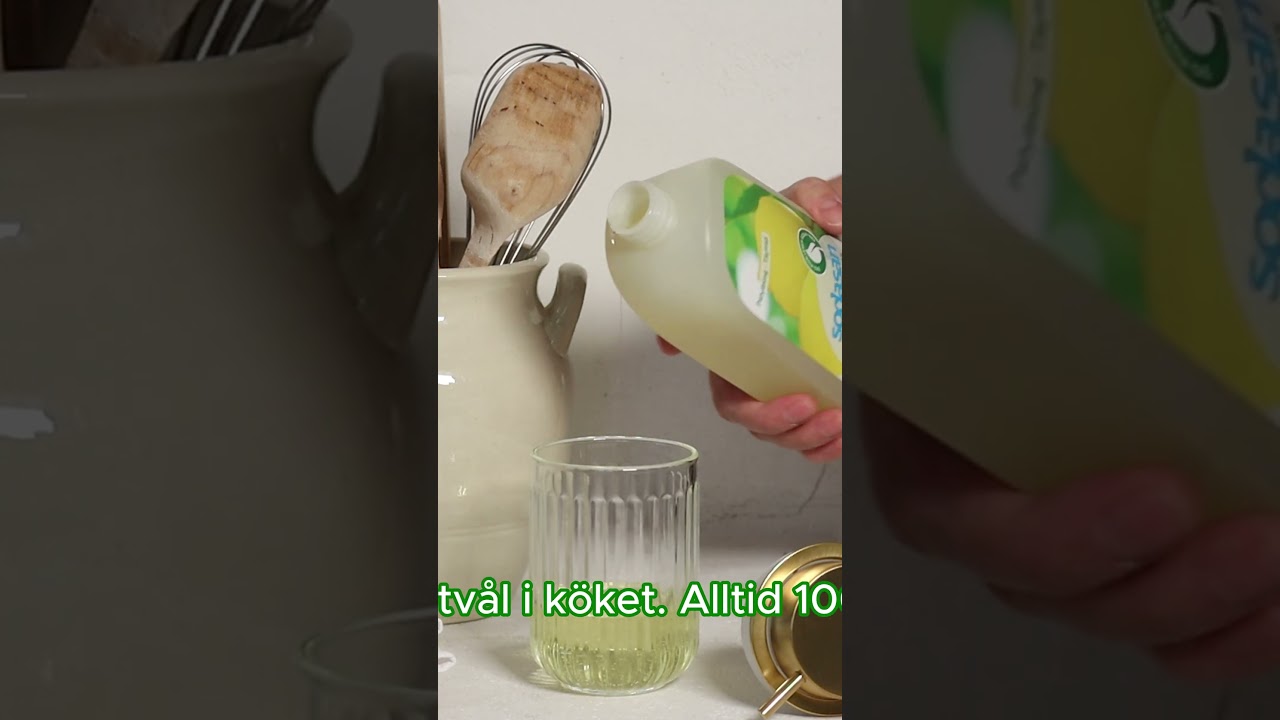 Vegetabilisk citron-tvål – det fräschaste du kan ha i köket!