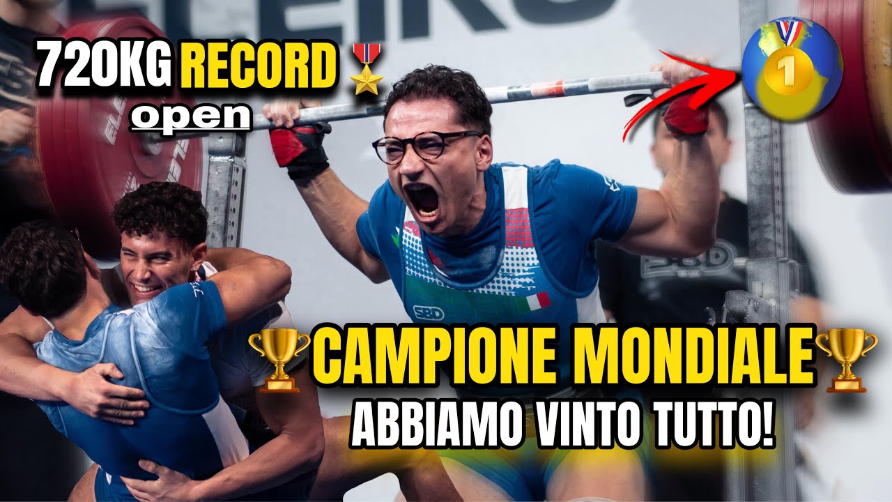 ABBIAMO VINTO IL MONDIALE!? | 720KG Record Open DI TOTALE! | Vi Raccontiamo Tutto