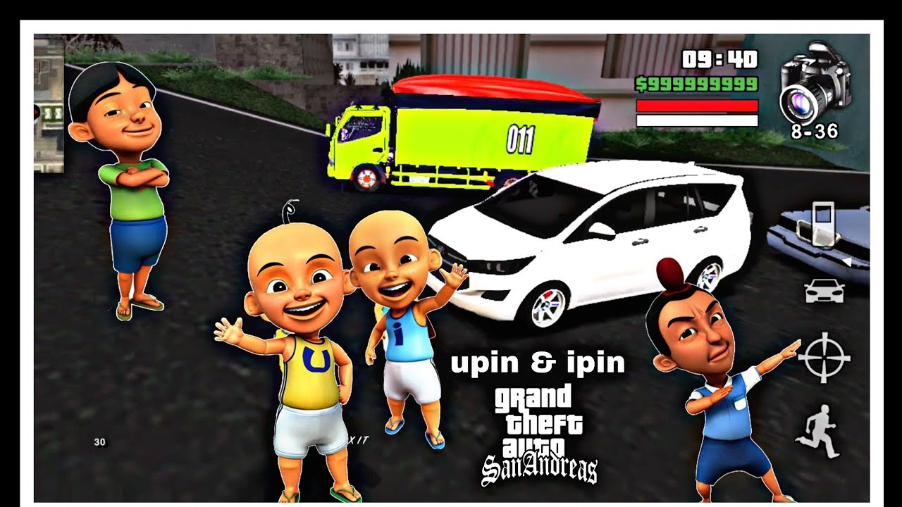 Upin dan Ipin Mempunyai Mobil Baru | Gta
