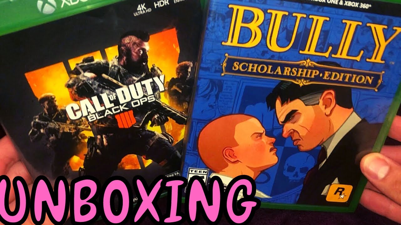 UNBOXING BLACK OPS 4 & BULLY SCHOLARSHIP EDITION XBOX ONE