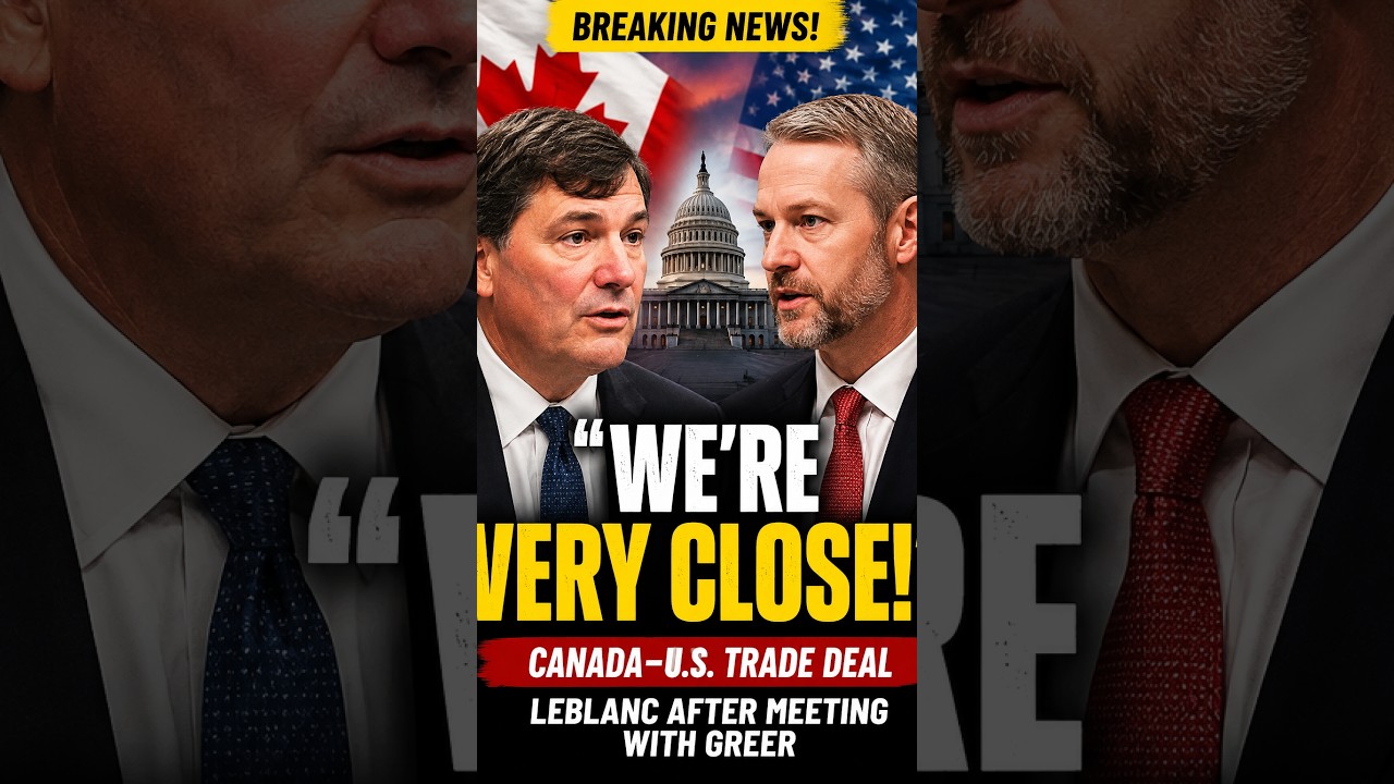 Canada-U.S. Trade Deal Is &ldquo;Very Close&rdquo; &mdash; LeBlanc Reveals What&rsquo;s Next
