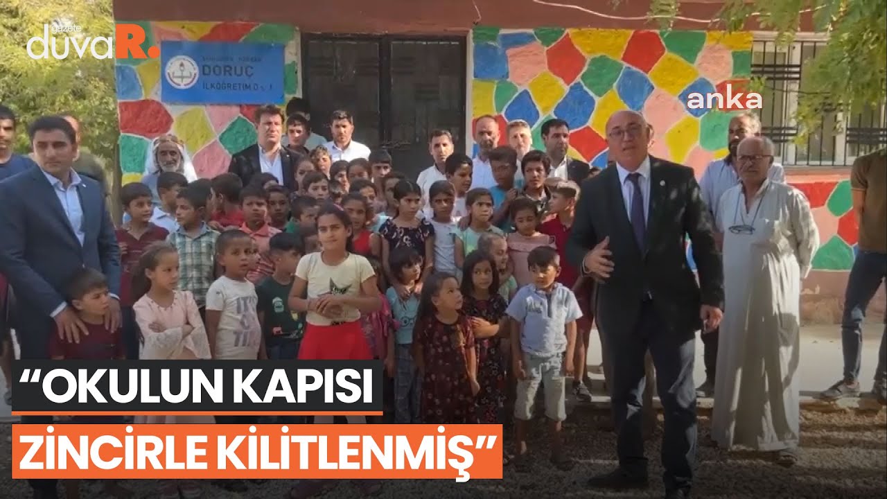 Mahmut Tanal, Urfa’da köy okuluna gitti: Okulun kapısı zincirle kilitlenmiş