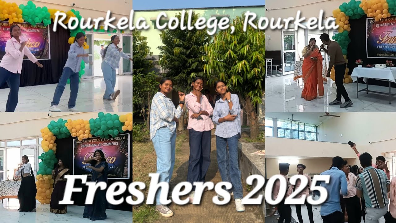 Freshers 2025 ✨️🎉 | Rourkela College,Rourkela | Reshma Mundu | #freshers #vlog #viral 