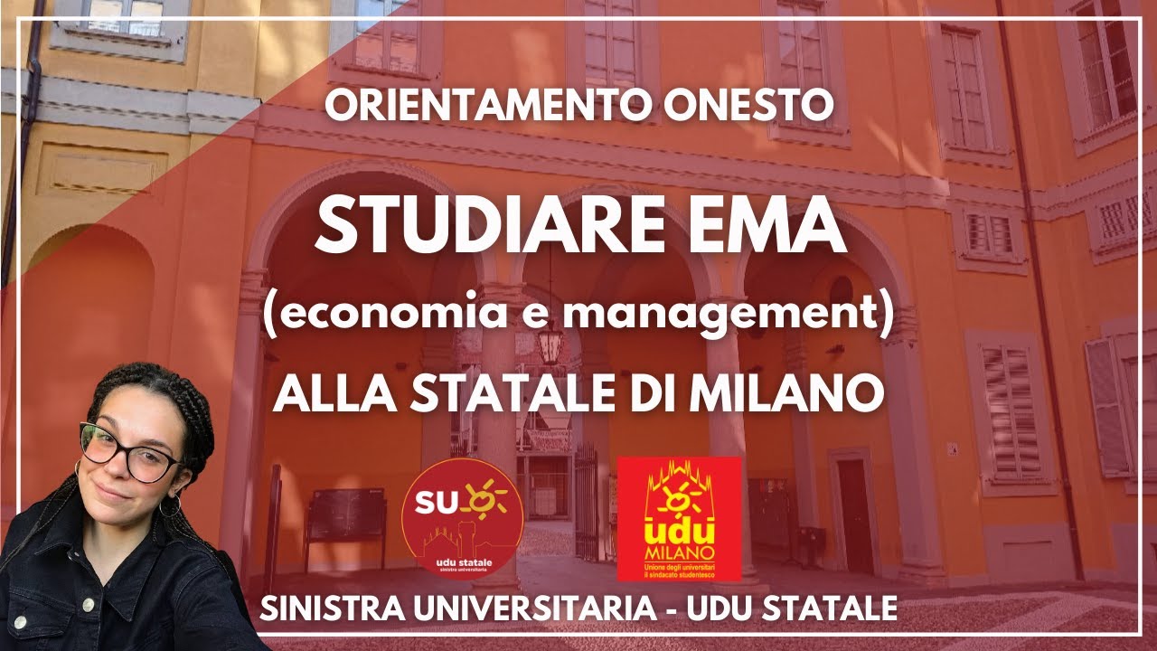 Studiare Economia e Management (EMA) alla Statale di Milano - Orientamento Onesto
