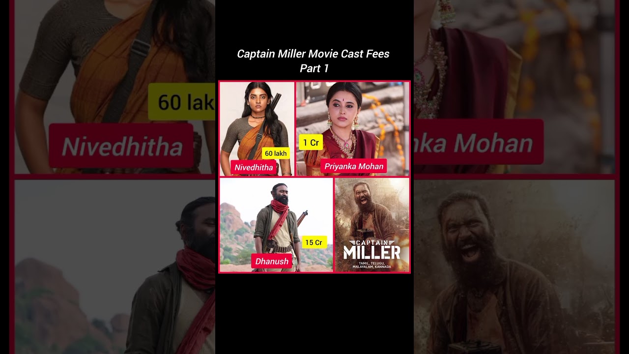 Captain Miller Movie Cast Fees Part 1 