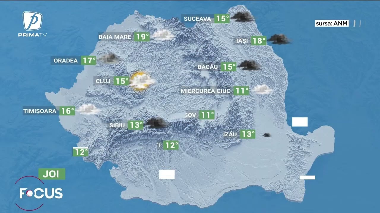 Meteo - 2 aprilie. Ploile revin &icirc;n mare parte din țară