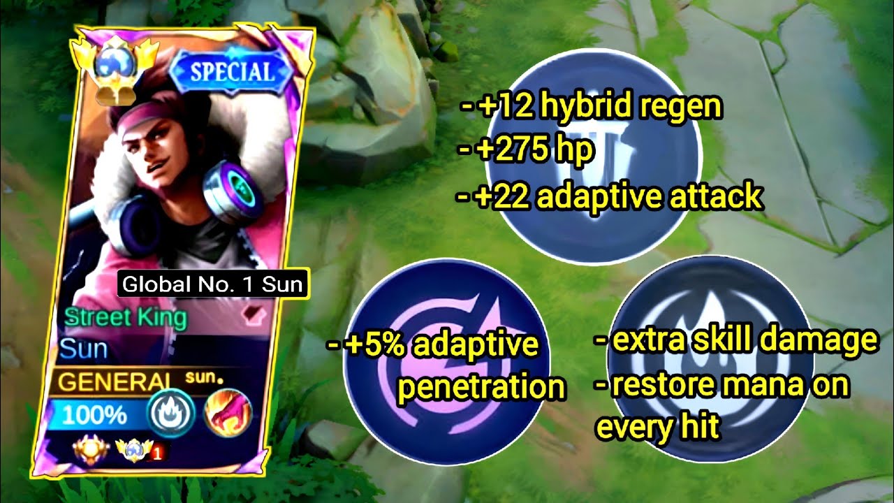SUN REVAMP COMMON EMBLEM WITH RUPTURE + IMPURE RAGE (Easy trigger passive skill 2)