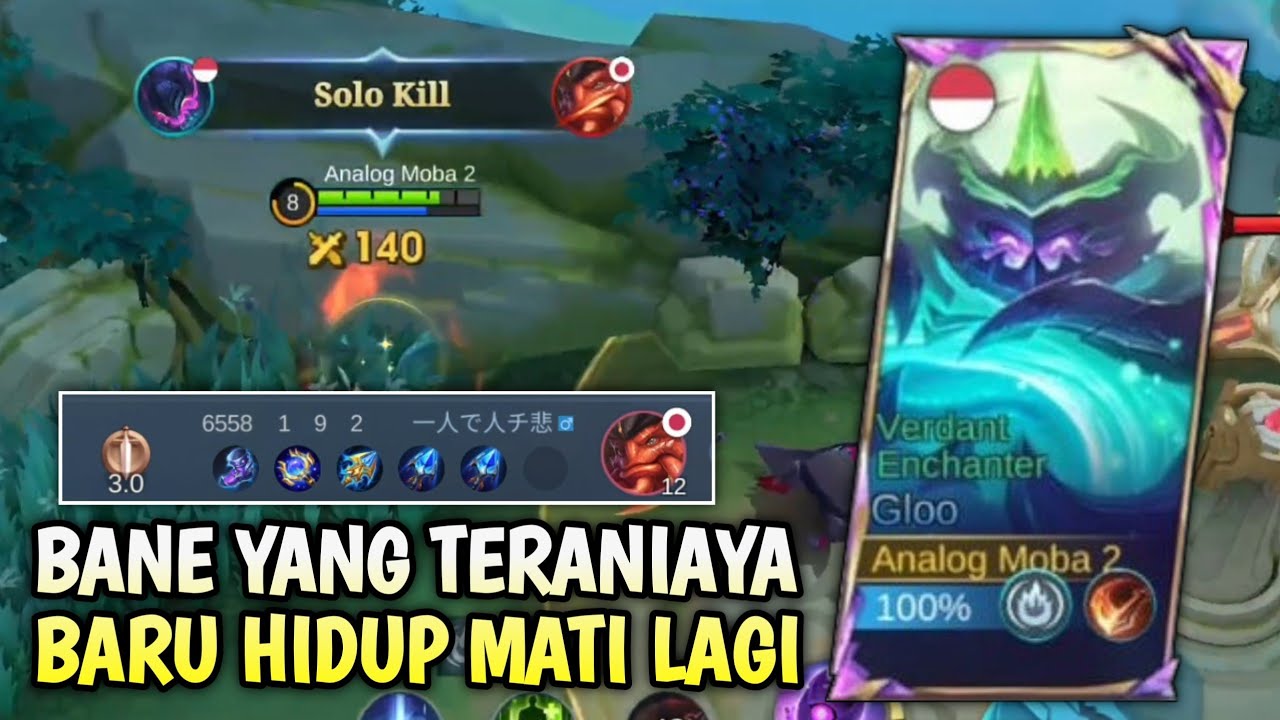 BANE YANG TERANIAYA..BARU JUGA HIDUP LANGSUNG M4TI LAGI..AUTO MAKAN COKLAT 😅 - TOP GLOBAL GLOO #mlbb