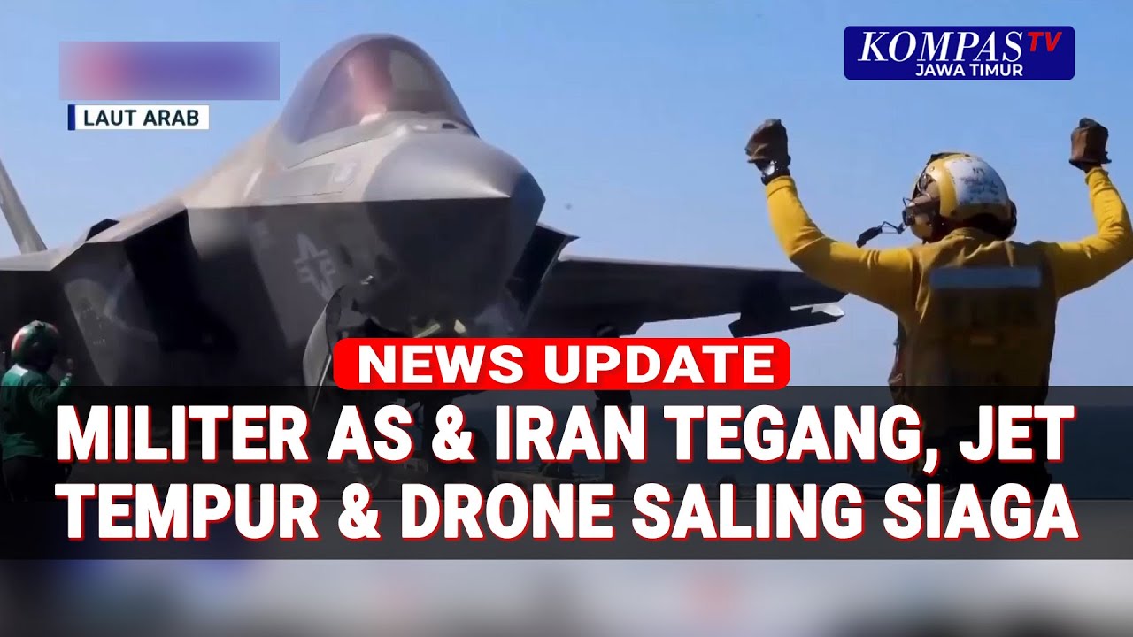 Aktivitas Militer AS Iran Meningkat! Jet Tempur & Drone Saling Mengawasi
