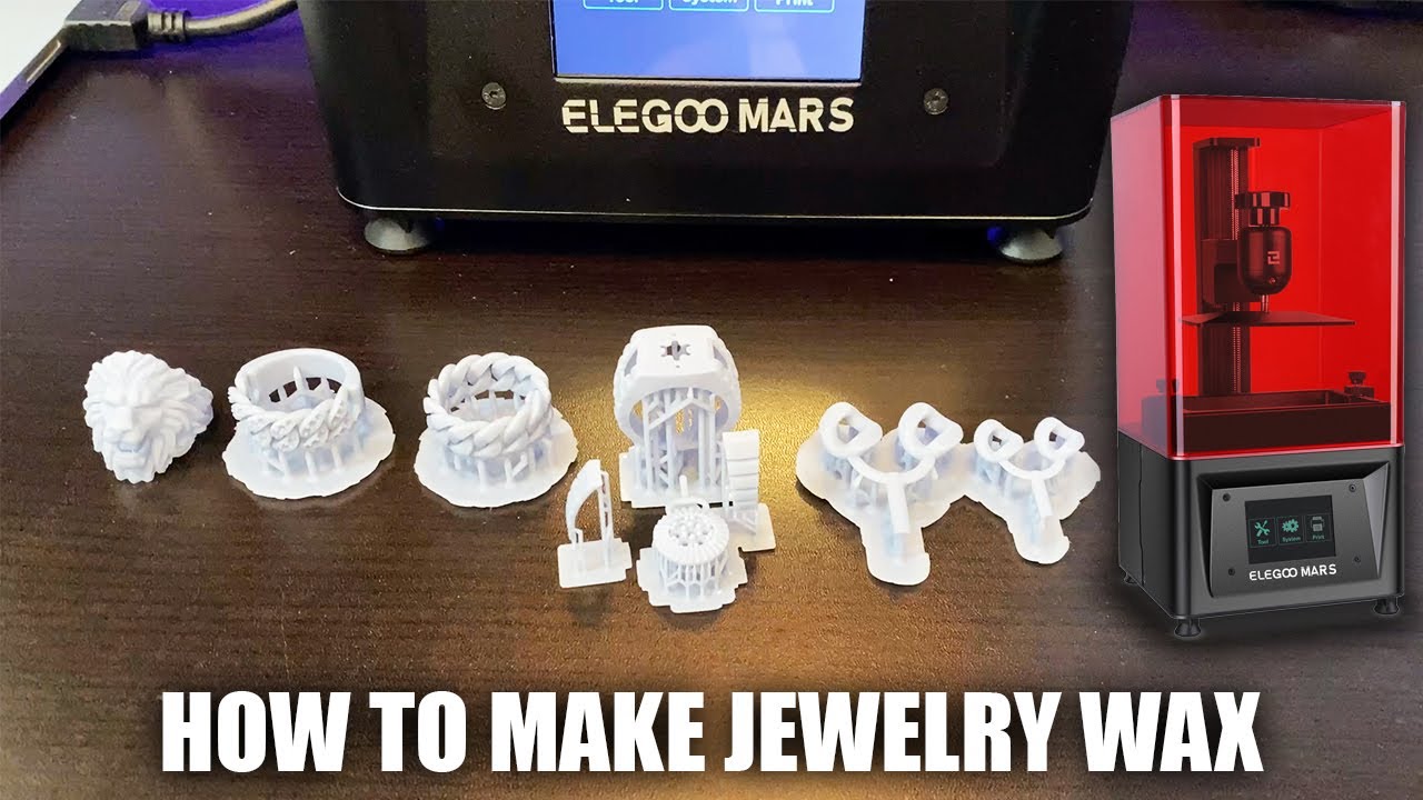 Как сделать воск для ювелирных изделий с помощью 3D-принтера для полимерной смолы за 200 долларов...