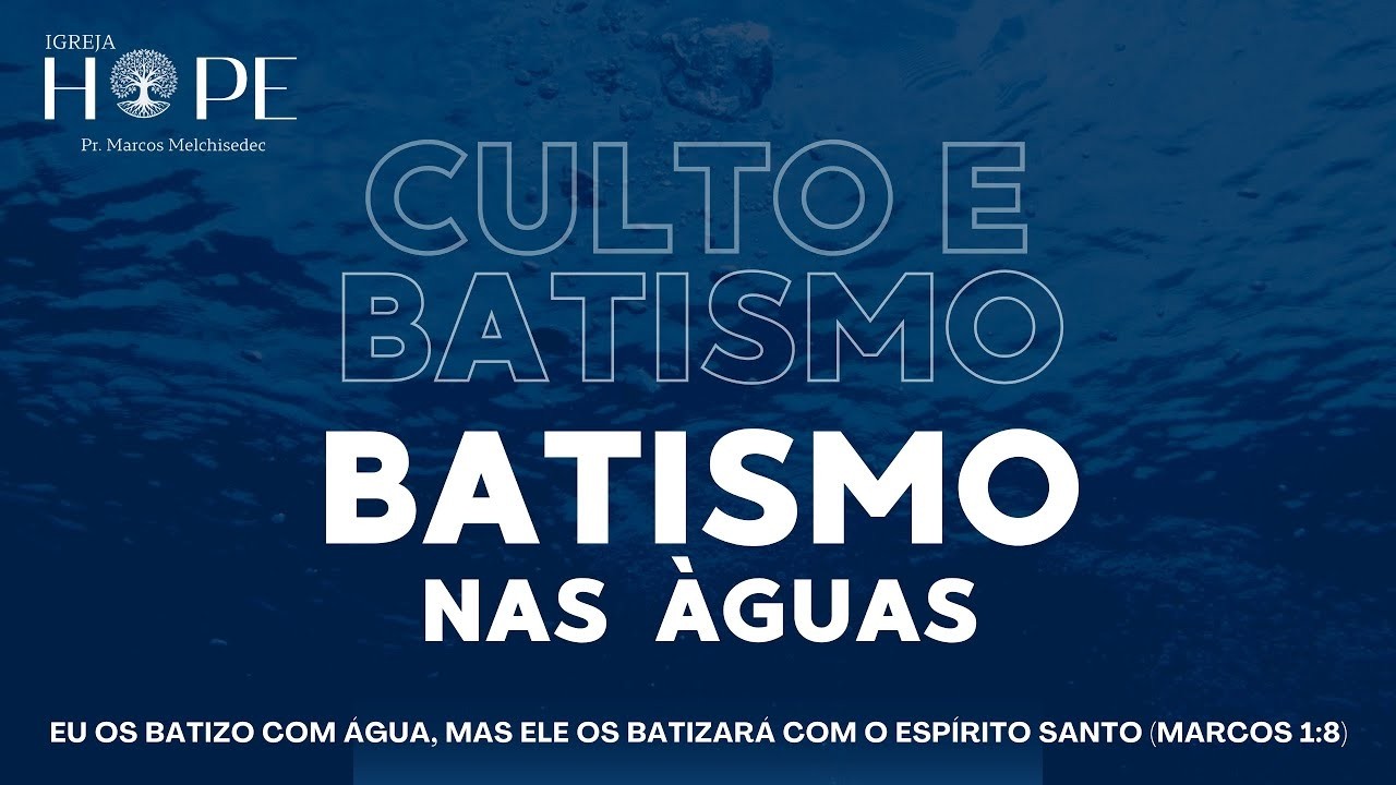 DOMINGO DE MANHÃ - AO VIVO - CULTO E BATISMO - 15/02/2026