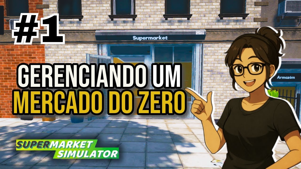 Jogando Supermarket Simulator pela PRIMEIRA vez | Caos total 😂| Supermarket Simulator - Ep.1