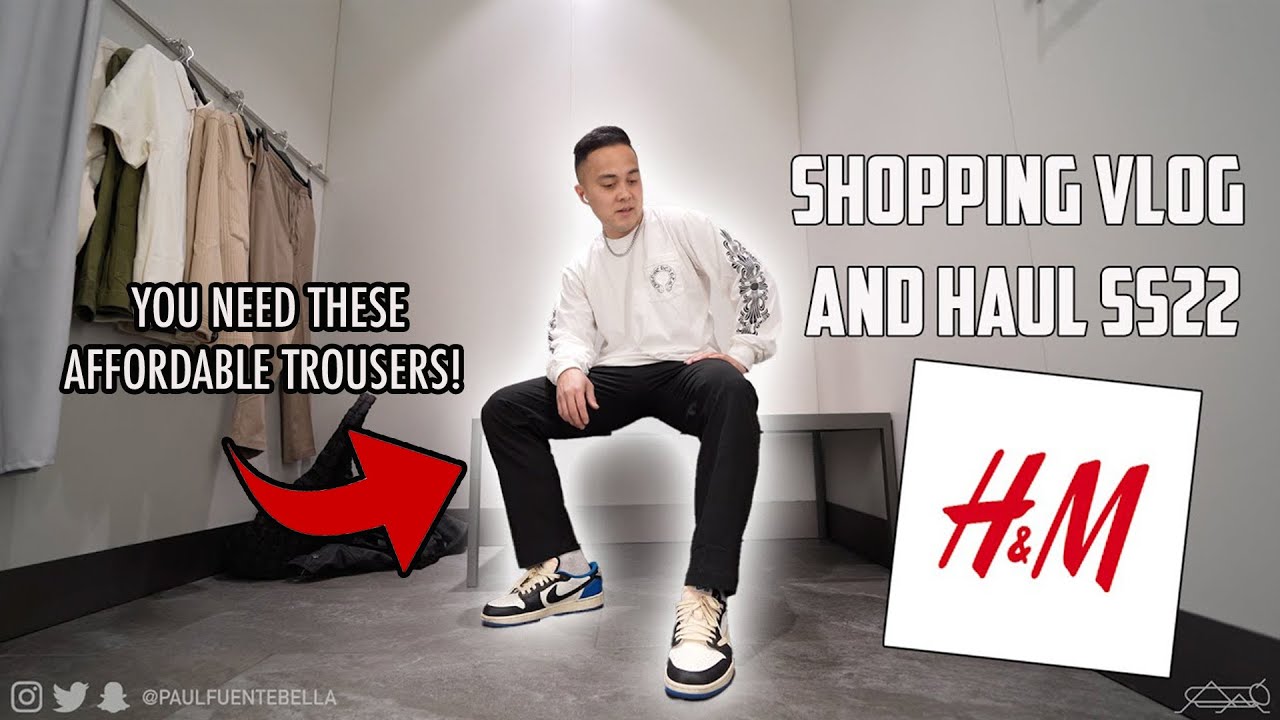 H&M SS22 Collection Shopping VLOG and Haul - PERFECT TROUSERS!