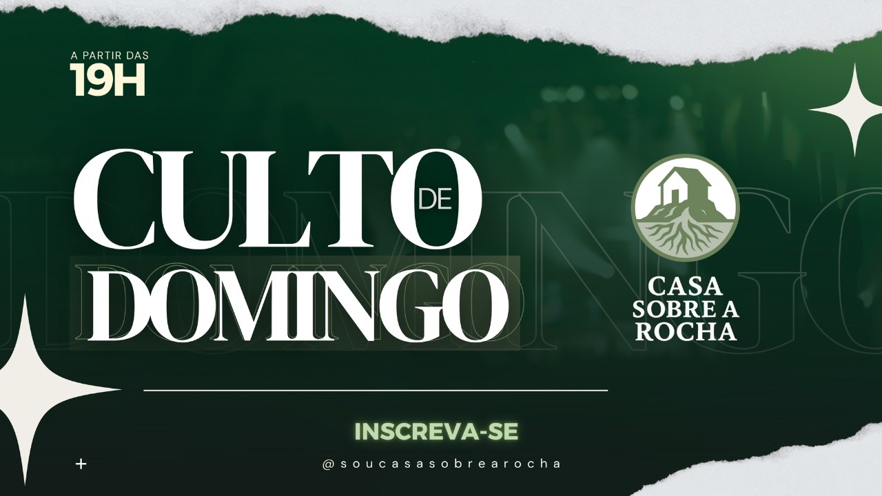 CULTO DE DOMINGO| (22/02/2026) | Casa Sobre a Rocha
