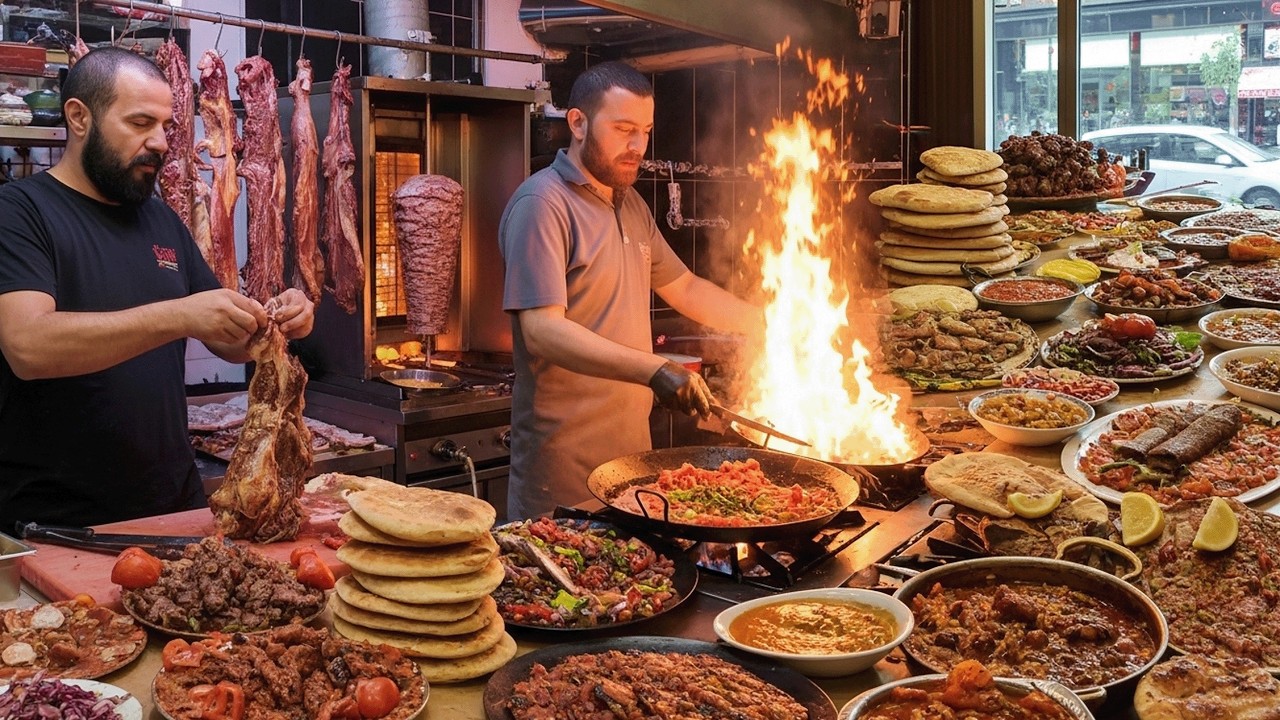 Turkish Street Food Heaven | Doner Kebab, Kebabs, Pide & Local Dishes