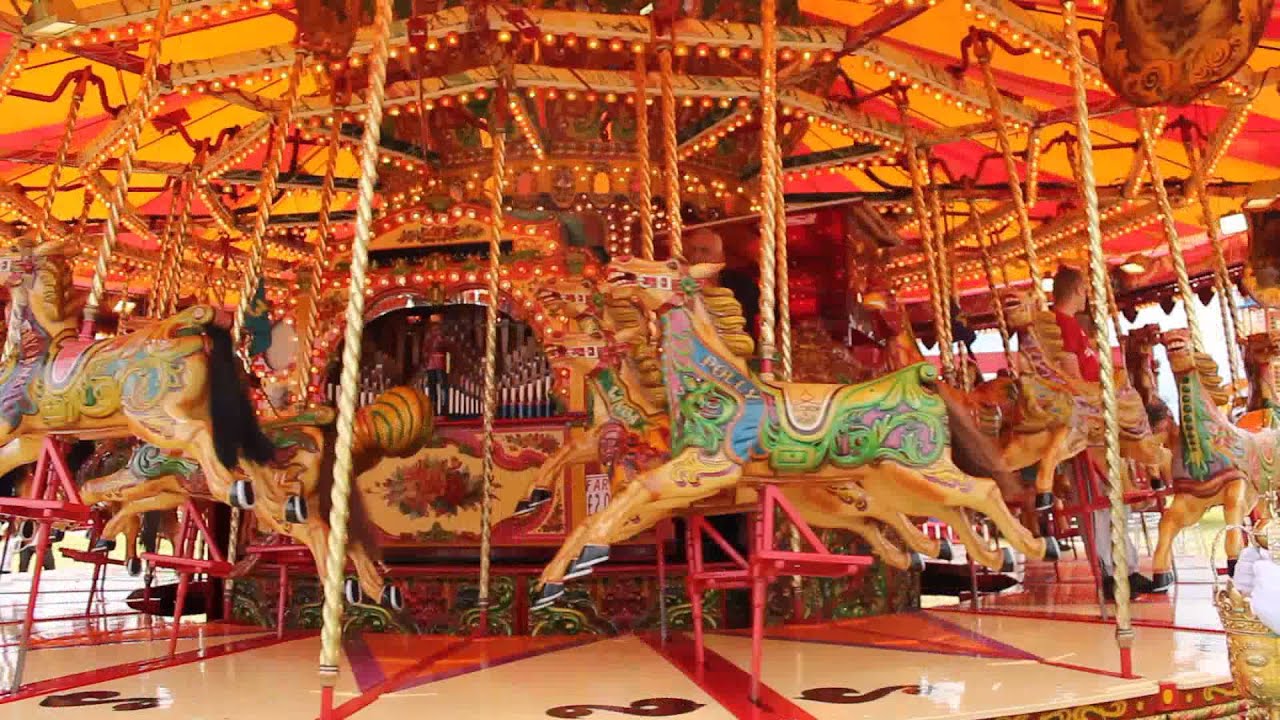 The Hoppings 2014 - The Lord Mayer (George Pattison) on the Carousel Gallopers