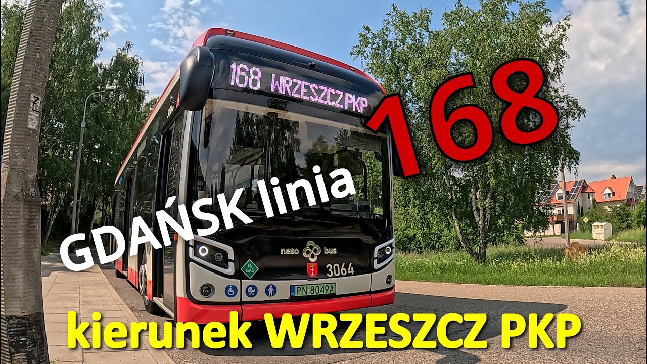 GDAŃSK linia 168 kierunek WRZESZCZ PKP