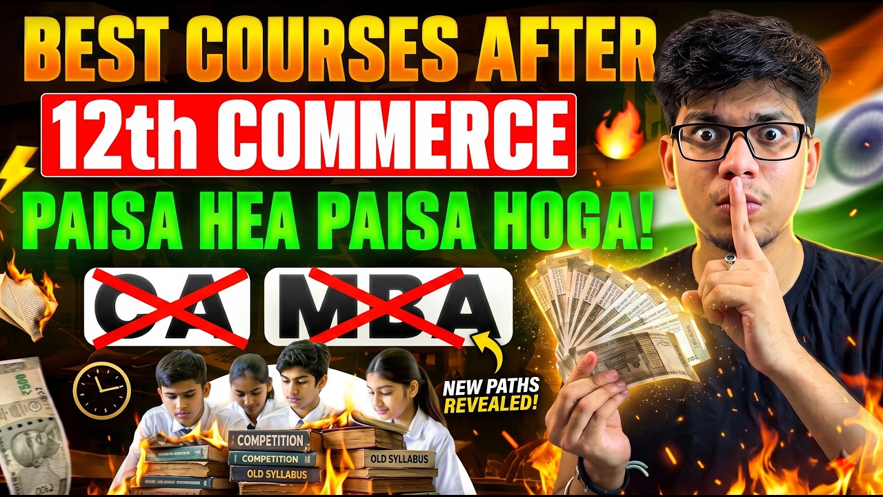 Best courses after 12th commerce🔥HIGH PAYING COURSES | Complete details| Top PROFESSIONAL COURSES