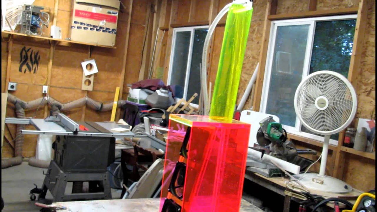 UV Reactive Acrylic Bong Cooler