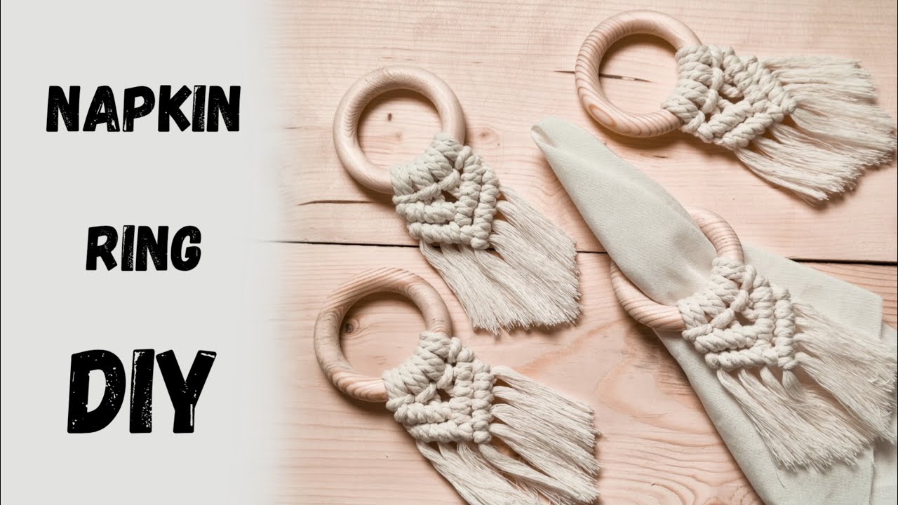 DIY Macrame Napkin Rings – Easy Boho Table Decor! #MacrameDIY #TableSetting #Handmade