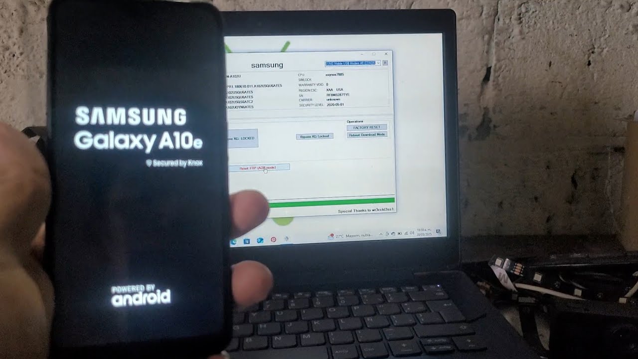 Eliminar cuenta Google Samsung galaxy a10E ( FRP PARÁ SAMSUNG GALAXY A10E 2025)