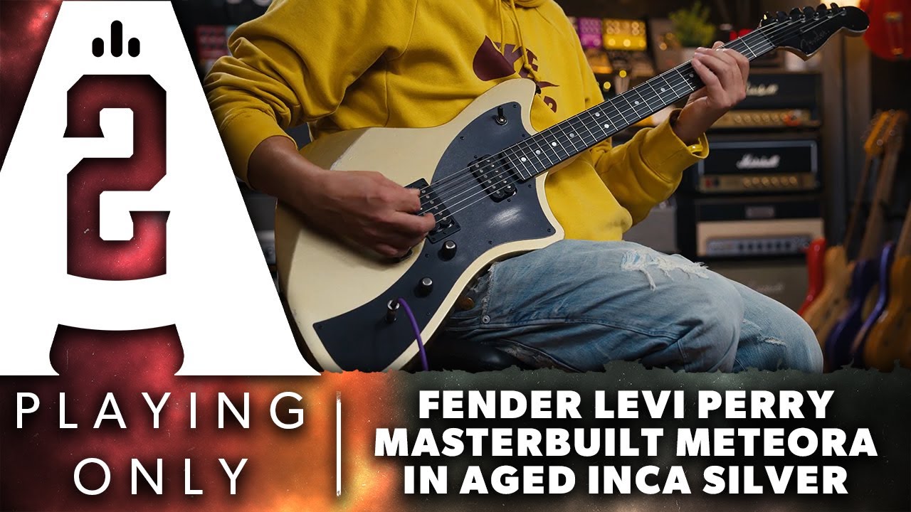 Fender Custom Shop Levi Perry Masterbuilt Meteora in Aged Inca Silver - Playing Only Demo