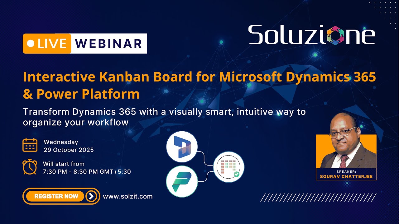 Webinar on Kanban Board Add-On for Dynamics 365 CRM